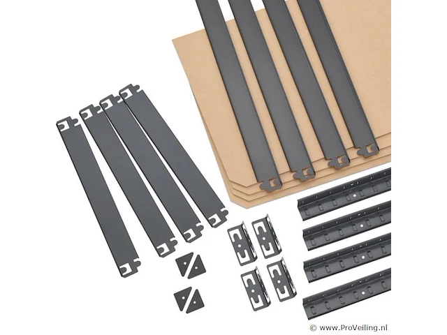 Stellingkast / opbergrek - corner easy - 160 x 75 x 75cm - afbeelding 10 van  14