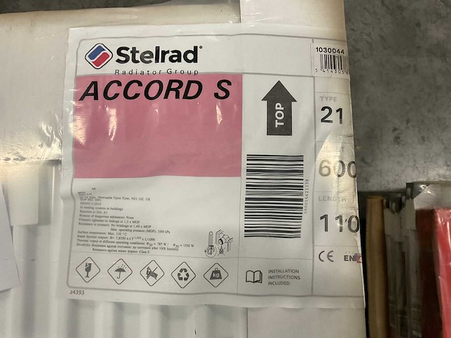 Stelrad 1100x600 radiator (4x) - afbeelding 2 van  2
