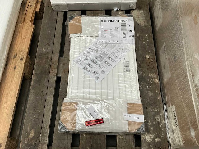 Stelrad 8 connections radiator 70x40cm - afbeelding 2 van  3