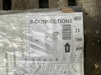 Stelrad 8 connections radiator 70x40cm - afbeelding 3 van  3