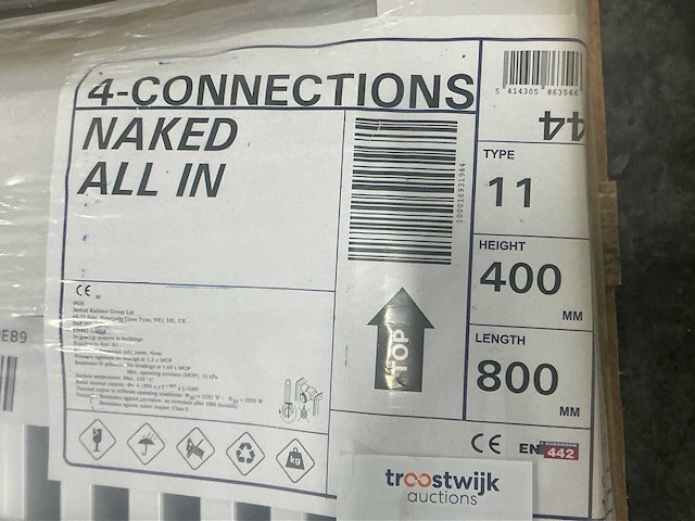 Stelrad 800x400 radiator (5x) - afbeelding 4 van  4