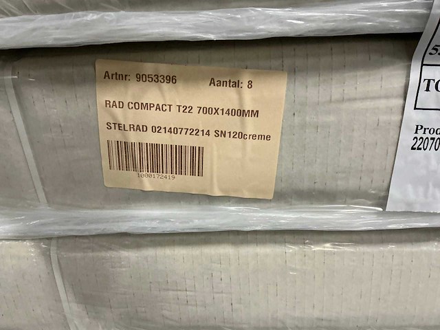 Stelrad compact all in radiator type 22 700x1400mm (8x) - afbeelding 6 van  8