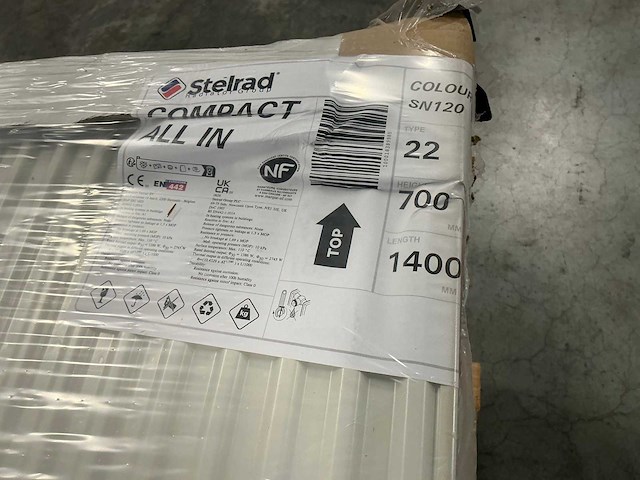 Stelrad compact all in radiator type 22 700x1400mm (8x) - afbeelding 7 van  8