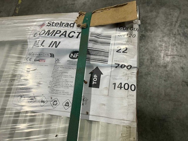 Stelrad compact all in radiatoren 700x1400mm type 22 (8x) - afbeelding 7 van  9