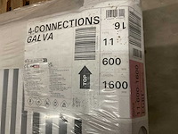 Stelrad galva 4-connecties t11 600x1600mm radiator - afbeelding 3 van  4