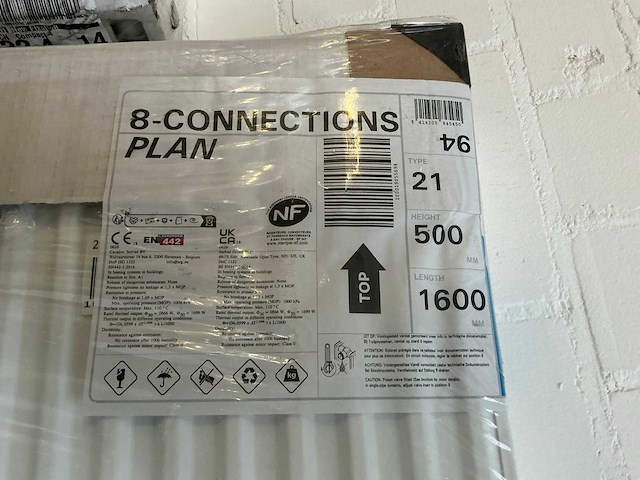 Stelrad planar paneelradiator (160x50 cm) - afbeelding 2 van  2