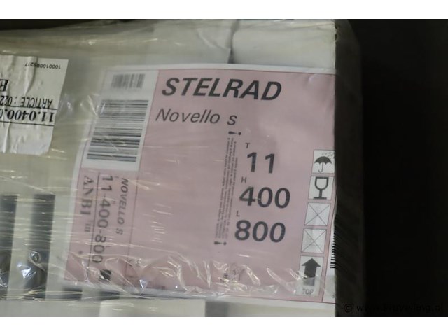 Stelrad radiator - 80x40cm | type novello | 6-connections - 90x40cm | nieuw in verpakking - afbeelding 3 van  4