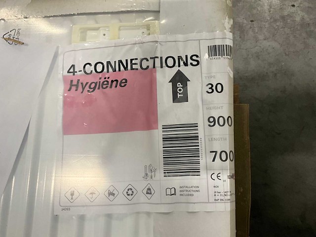 Stelrad radiator hygiëne 900x700mm type 30 (3x) - afbeelding 4 van  5