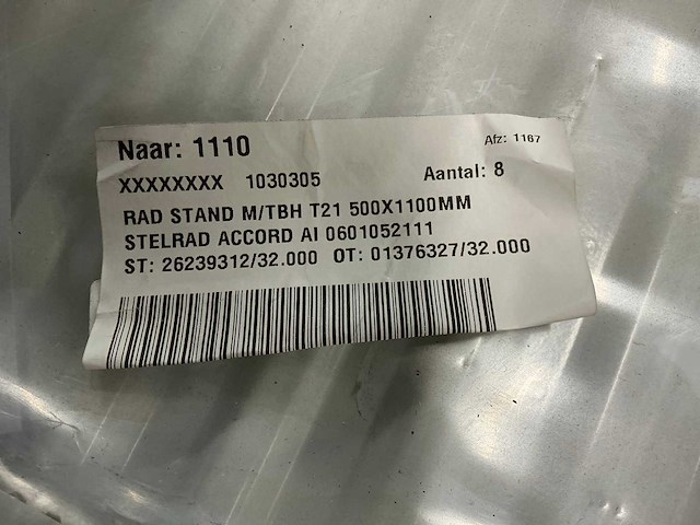 Stelrad type 21 radiatoren 500x1100mm (9x) - afbeelding 5 van  6