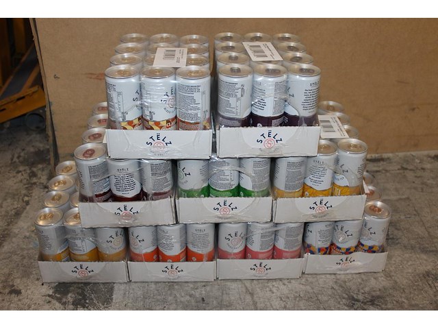 Stelz hard seltzern in negen smaken 9 x 12 blikken voornamelijk tht 2026 en 2027. bod is inclusief 16,20 e... - afbeelding 1 van  3