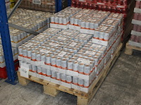 Stelz peach hard seltzer 696 blikken met tht 6-2026. bod is inclusief 87,00 euro statiegeldwaarde - afbeelding 1 van  2