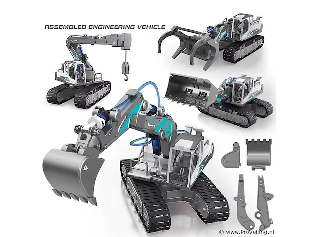 Stem bouwen hydraulische constructie voertuigen speelgoed - afbeelding 2 van  2