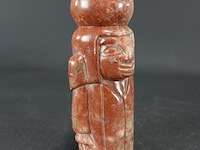 Stenen beeldje, mogelijk gerelateerd aan de sanxingdui-cultuur uit het oude china - afbeelding 4 van  5