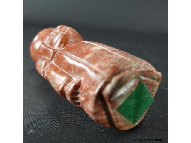 Stenen beeldje, mogelijk gerelateerd aan de sanxingdui-cultuur uit het oude china - afbeelding 5 van  5