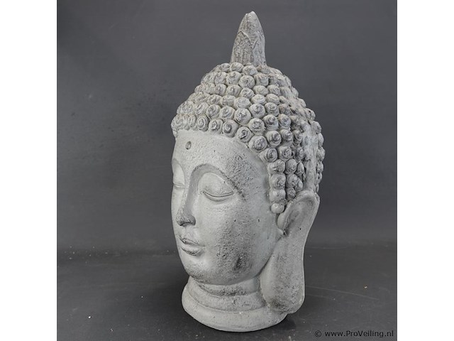 Stenen boeddha hoofd - afbeelding 2 van  5