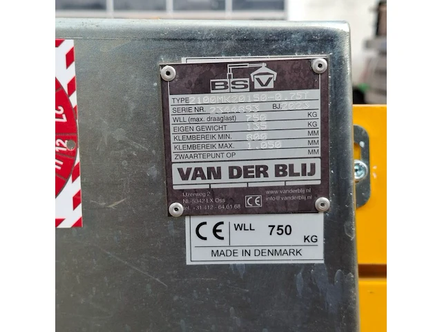 Stenenklem, bsv, 2100mk2015-0.75t, 2023 - afbeelding 8 van  8