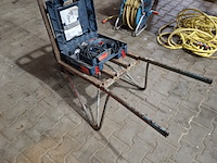 Stenenkruiwagen op luchtband met klopboormachine bosch, gsb 16 re, bouwjaar 2010 - afbeelding 1 van  8