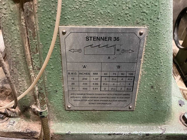 Stenner - 1998 - herzaagmachine - afbeelding 7 van  15