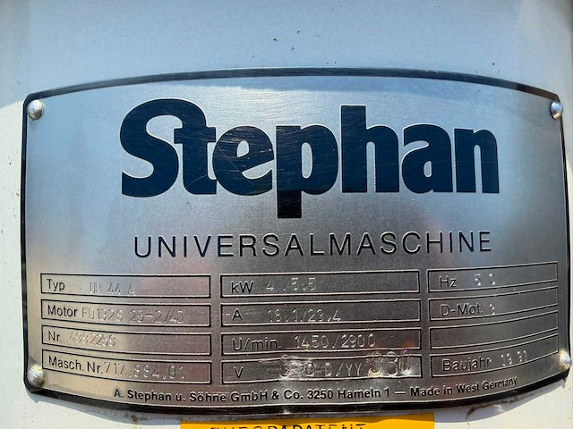 Stephan - um44 cutter - overige vleesverwerking - afbeelding 7 van  7