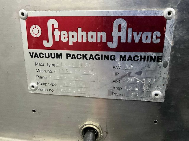 Stephan alvac alvac ii sn vacuümmachine - afbeelding 2 van  10