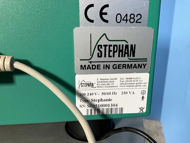 Stephan stephanie ventilator beademingsapparaat - afbeelding 8 van  8