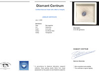 Ster saffier - 3.05 carat natuurlijke ster saffier - afbeelding 3 van  5