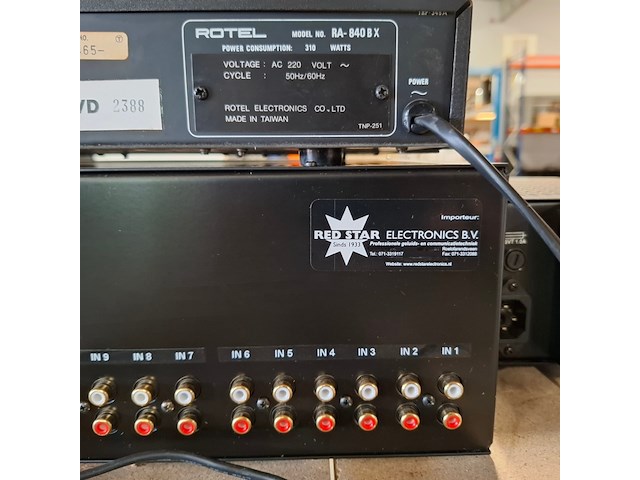 Stereo versterker, rotel, ra-840bx, zwart - afbeelding 9 van  10