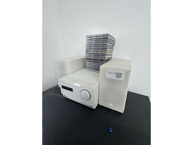 Stereoset met cd's, pioneer, wit - afbeelding 1 van  8