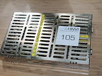 Sterilisatie cassette hu-friedy met algemene tandheelkundige en chirurgische handgereedschappen w.o. schaar...