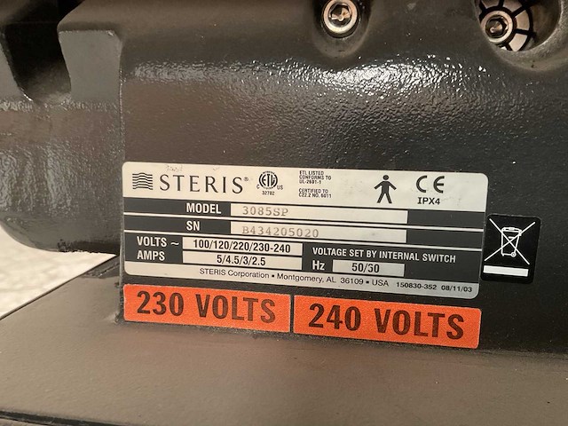 Steris 3085 sp operatiebed - afbeelding 8 van  8
