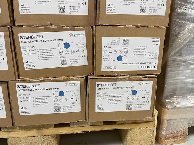 Sterisheet - interleaved 160 soft w/360 nw b & 360 nw blauw - sterilisatiewrap (64x) - afbeelding 5 van  9