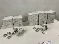 Sterk - oval 1701 - 18 sets rvs deurklinken inclusief wc-badkamersluiting - afbeelding 6 van  8