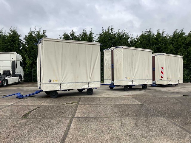 Sterk trailers industriële aanhangwagen (3x) - afbeelding 1 van  45