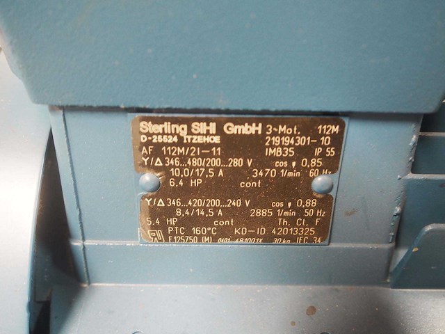 Sterling - d-25524 - vloeistofringvacuümpomp - afbeelding 5 van  5