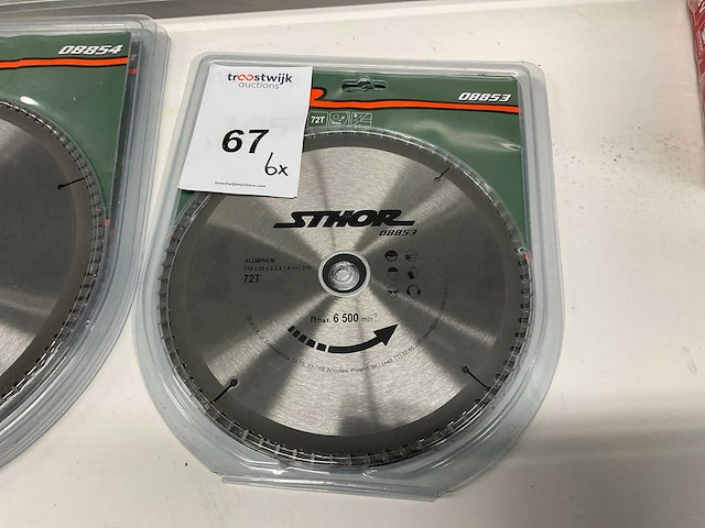 Sthor 8853, 8854, 8855 aluminium zaagblad (6x) - afbeelding 2 van  6