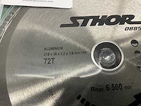 Sthor 8853, 8854, 8855 aluminium zaagblad (6x) - afbeelding 3 van  6