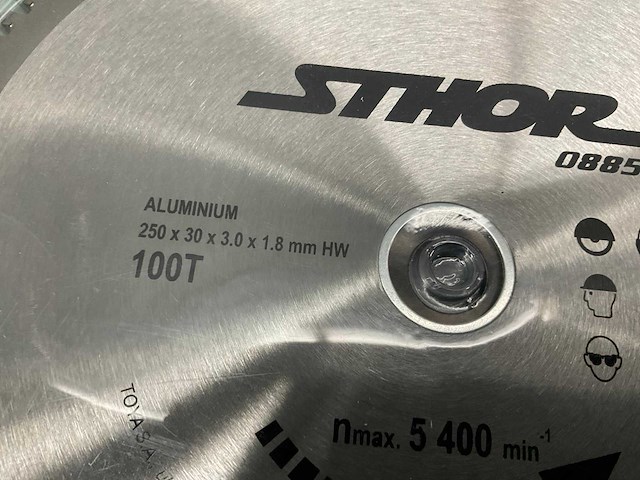 Sthor 8853, 8854, 8855 aluminium zaagblad (6x) - afbeelding 4 van  6