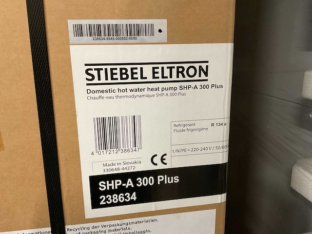 Stiebel eltron - shp-a 300 plus - warmtepompboiler - afbeelding 2 van  2