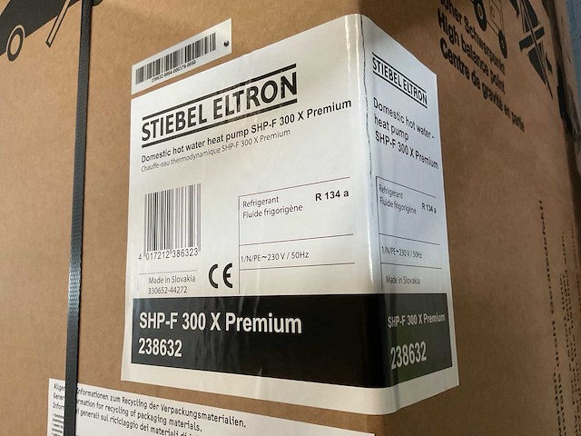 Stiebel eltron - shp-f 300 x premium - warmtepompboiler - afbeelding 2 van  2