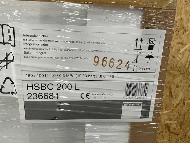 Stiebel eltron 236684 combiboiler hsbc 200l - afbeelding 3 van  3