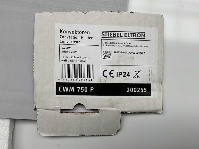 Stiebel eltron cwm 750 p convector - afbeelding 4 van  4