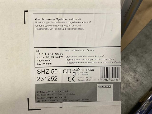Stiebel eltron shz 50 lcd wandboiler - afbeelding 4 van  4