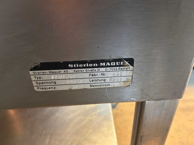 Stierlen 7290 elektrische bain-marie - afbeelding 5 van  5