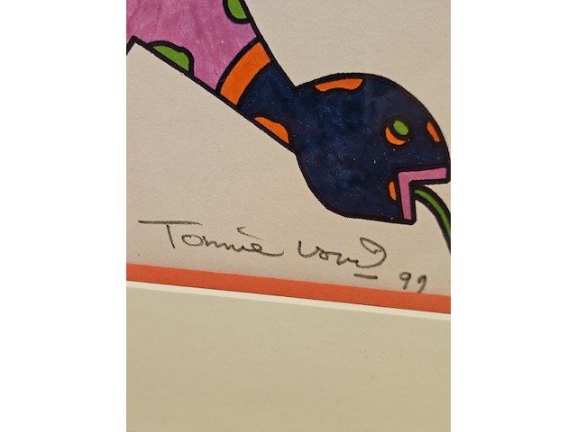 Stift op papier tekening, tonnie voorn, 1999 - afbeelding 2 van  3