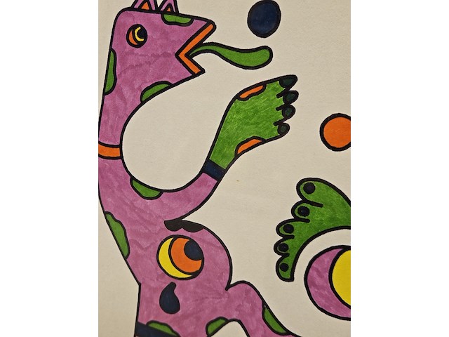 Stift op papier tekening, tonnie voorn, 1999 - afbeelding 3 van  3