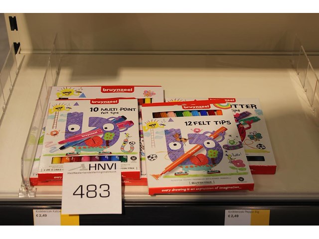 Stiften bruynzeel, 4 stuks in schap. - afbeelding 1 van  2