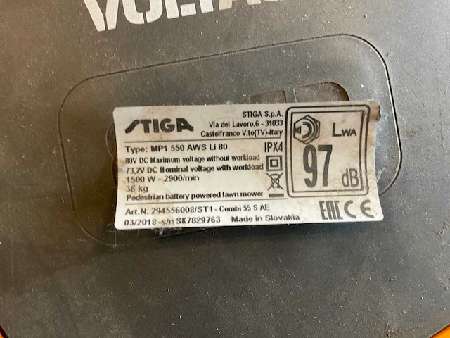 Stiga combi 55 s ae accu grasmaaier - afbeelding 4 van  5