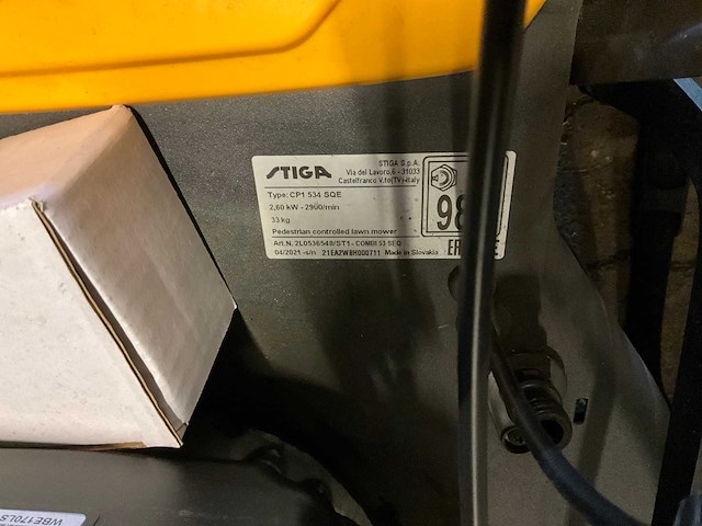 Stiga cp1 534 sqe grasmaaier - afbeelding 9 van  9