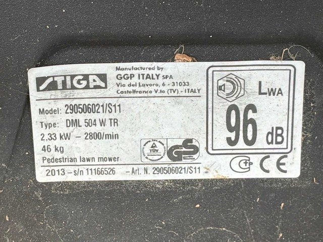 Stiga turbo 53se4q b/ st 170 ls/ 675 ex grasmaaier (3x) - afbeelding 6 van  14