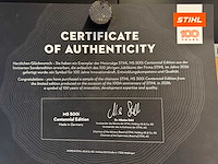 Stihl - 2026 - ms500i centennial edition - kettingzaag - afbeelding 6 van  9